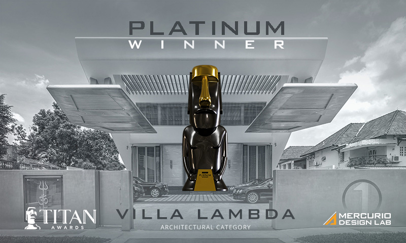 Platinum Trophy for Villa Lambda in Titan Property Awards