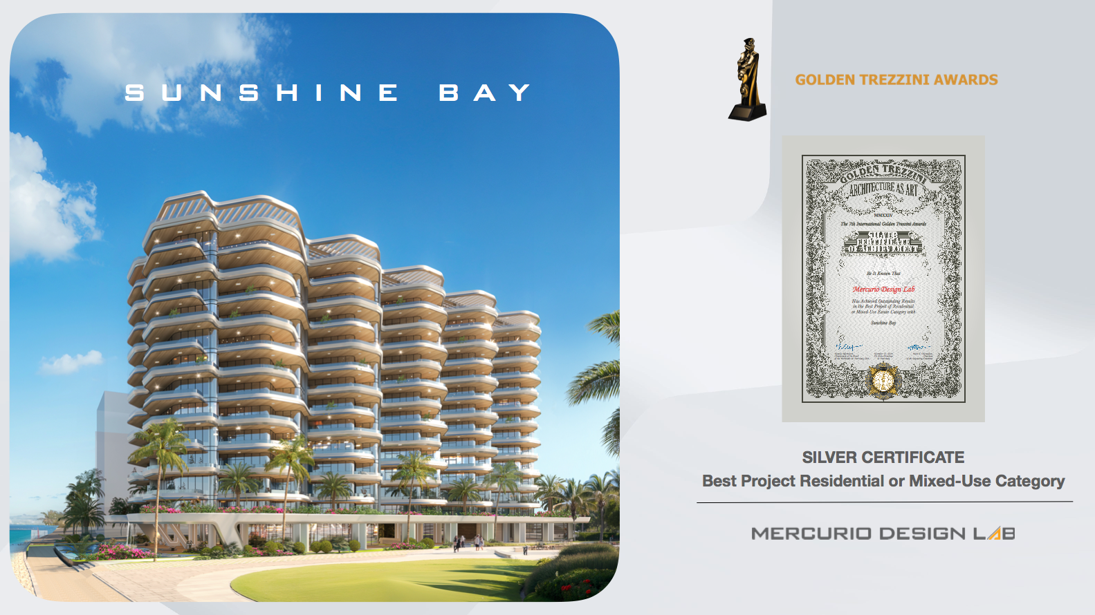 Sunshine Bay Wins Silver at Trezzini Awards
